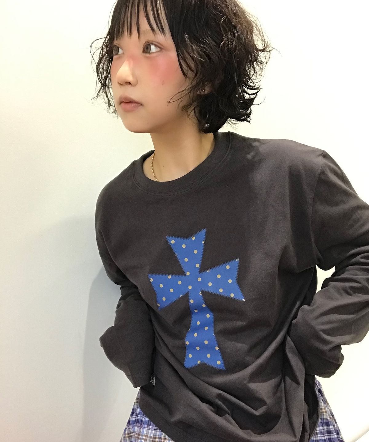 그레이버(GRAVER) [UNISEX]DOT CROSS 롱슬리브 티셔츠_3color