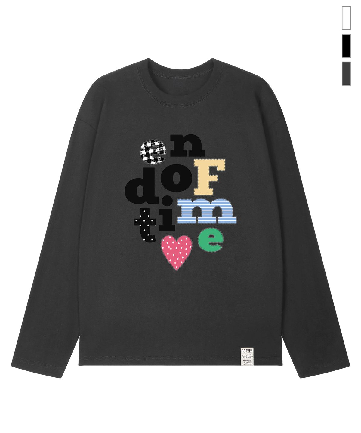 그레이버(GRAVER) [UNISEX]END OF TIME 롱슬리브 티셔츠_3color
