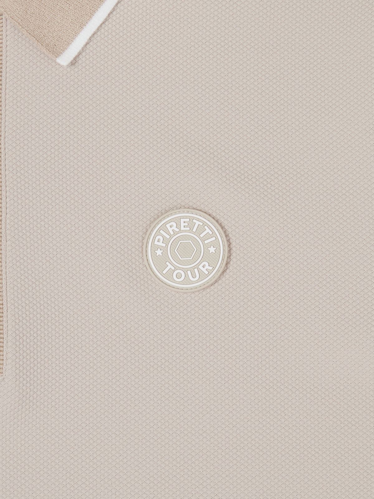 피레티(PIRETTI) 엘리트 니트 폴로 티셔츠 M_Beige