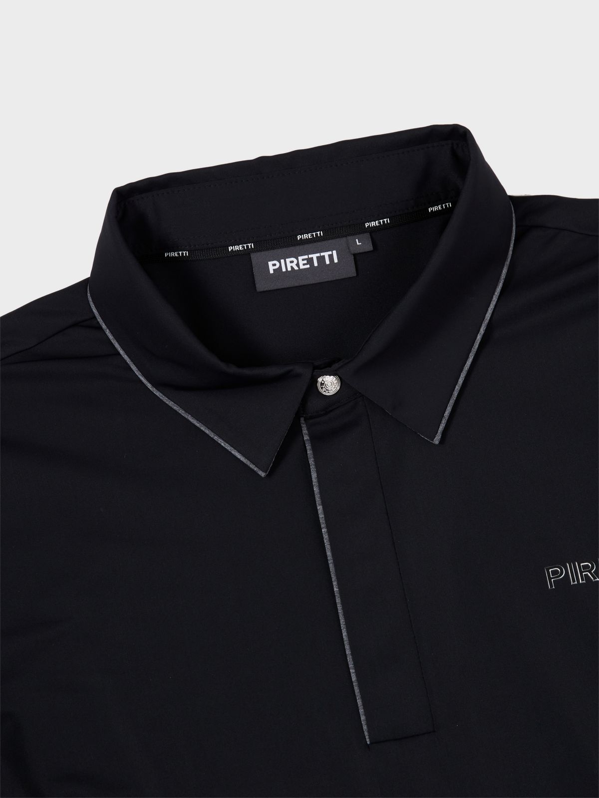 피레티(PIRETTI) 엘리트 퍼포먼스 폴로 티셔츠 M_Black