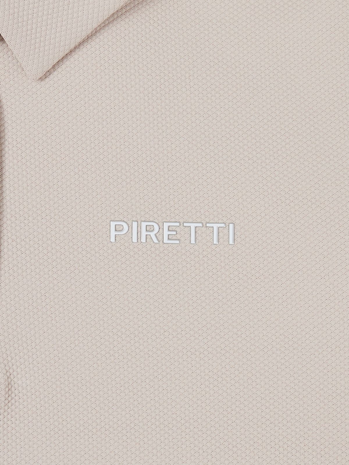 피레티(PIRETTI) 사보나 조직감  폴로 티셔츠 W_Beige