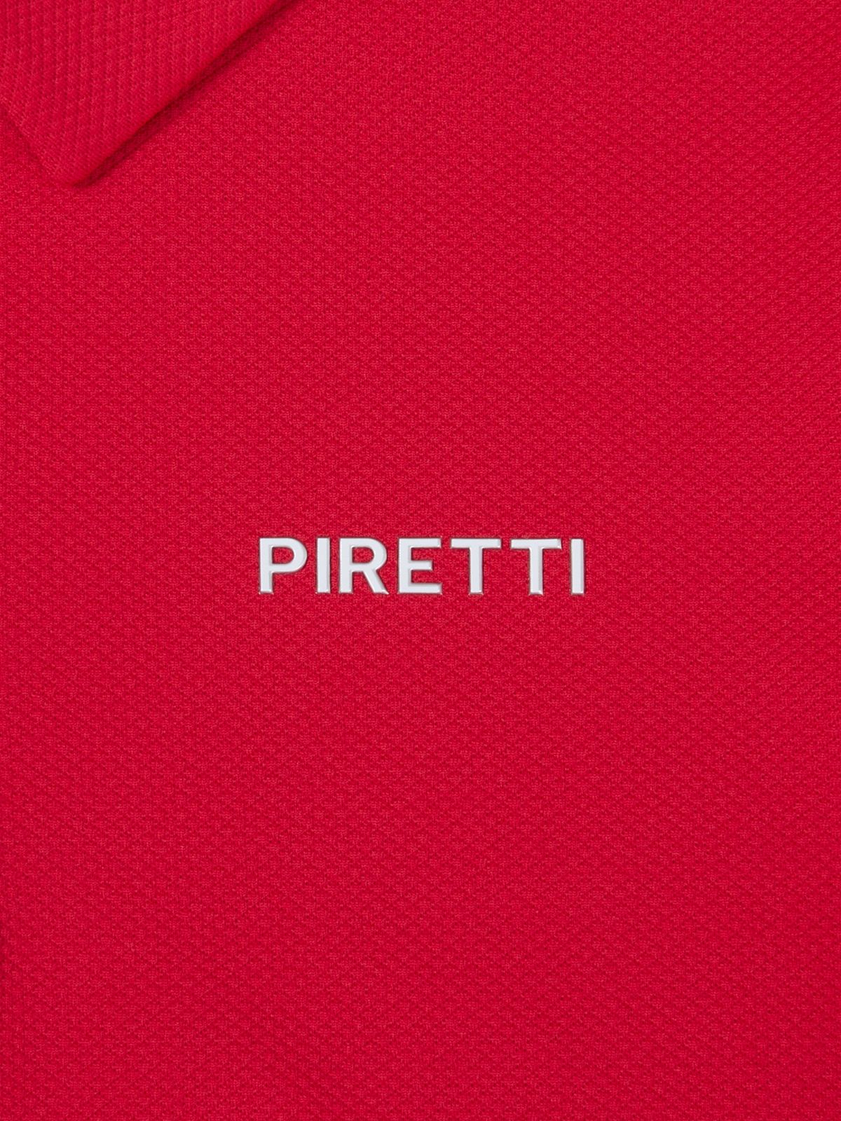 피레티(PIRETTI) 사보나 조직감  폴로 티셔츠 W_Crimson