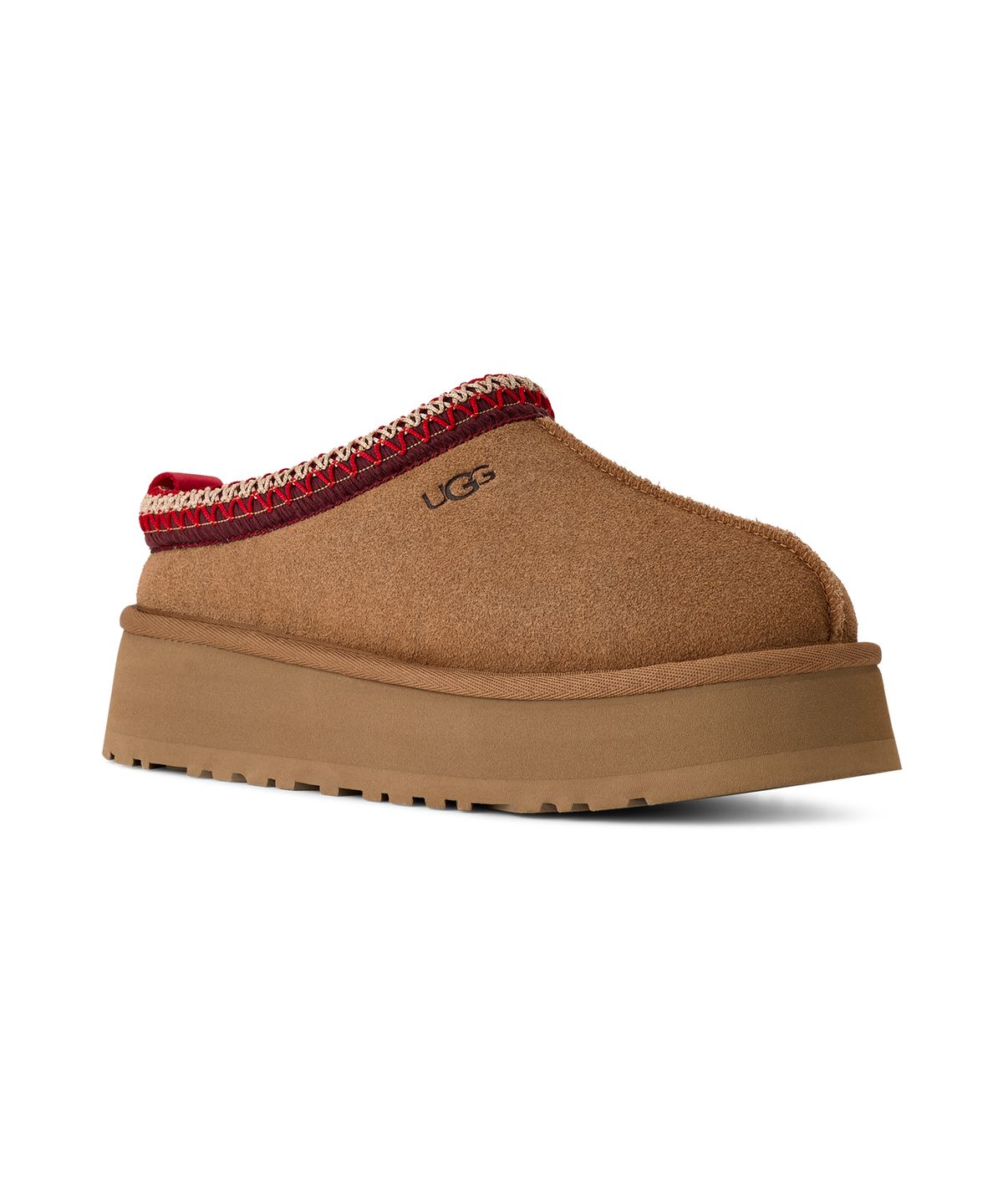 어그(UGG) [WOMEN] 스티치 칼라 플랫폼 슬리퍼 (타즈 II) - 체스넛 / 1174471-CHE