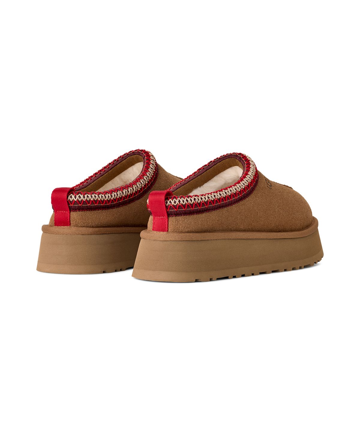 어그(UGG) [WOMEN] 스티치 칼라 플랫폼 슬리퍼 (타즈 II) - 체스넛 / 1174471-CHE