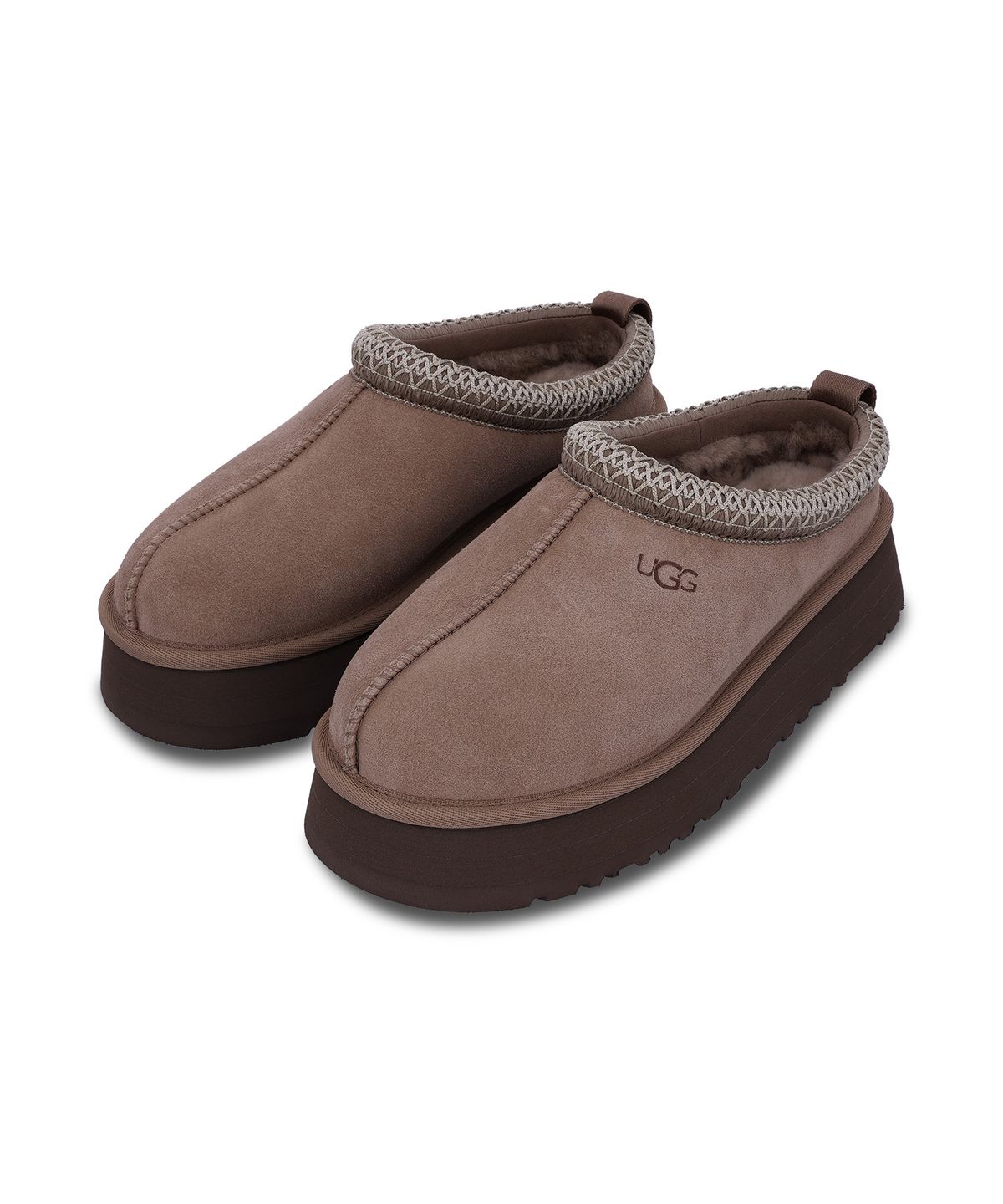 어그(UGG) [WOMEN] 스티치 칼라 플랫폼 슬리퍼 (타즈 II) - 로키 오크 / 1174471-RYK