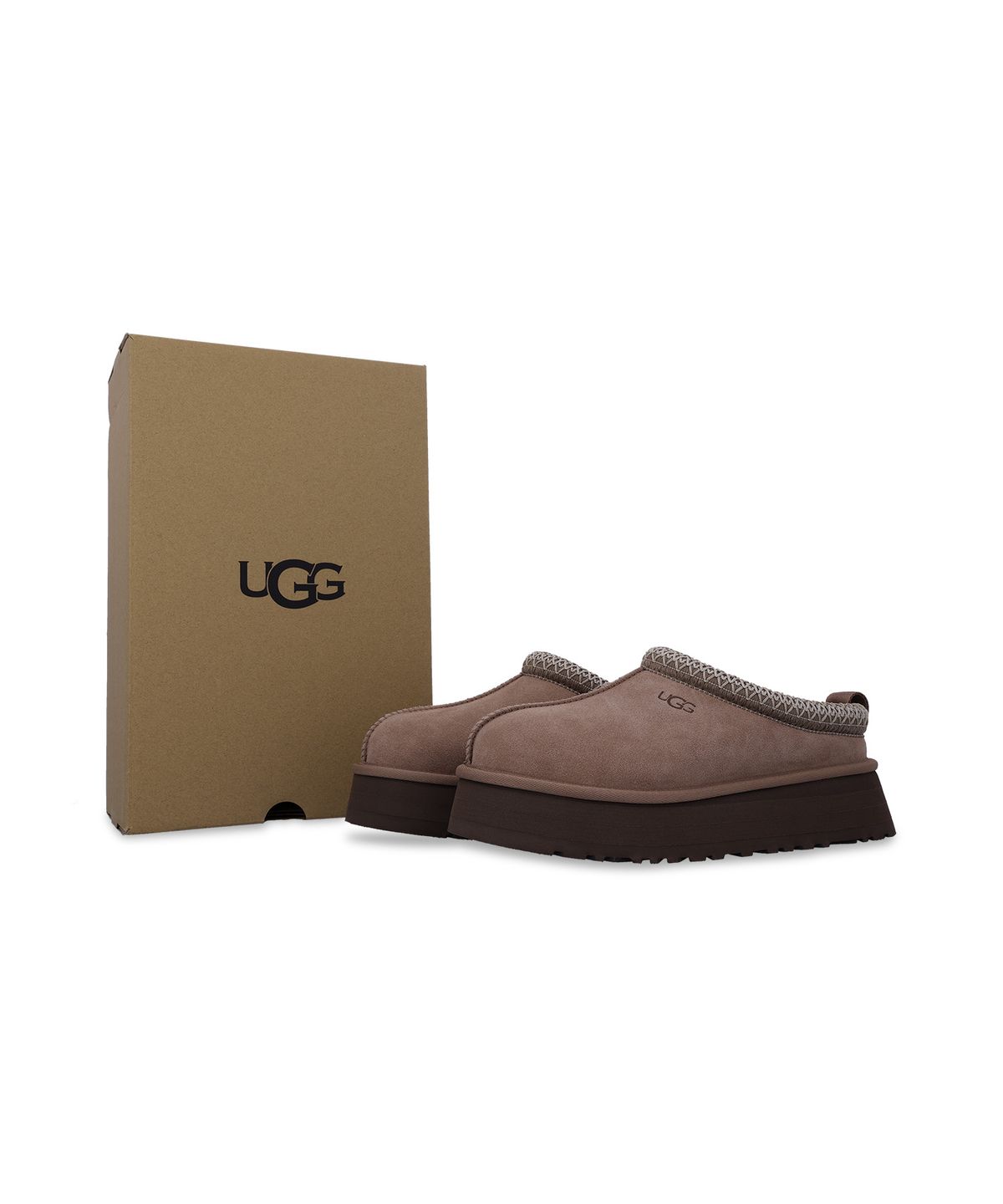 어그(UGG) [WOMEN] 스티치 칼라 플랫폼 슬리퍼 (타즈 II) - 로키 오크 / 1174471-RYK