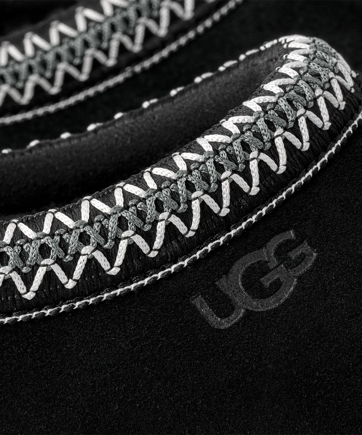 어그(UGG) [MEN] 시그니처 스웨이드 타스만 슬리퍼 (타스만 II) - 블랙 / 1174671-BLK
