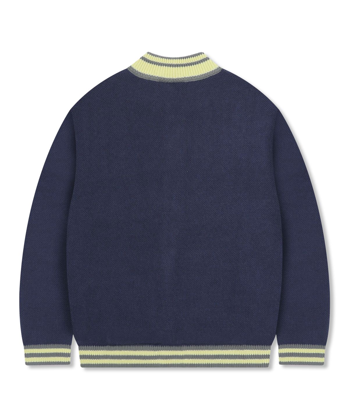 엑스톤즈(XTONZ) XTK161 스포어 스타디움 니트 집업 (NAVY)