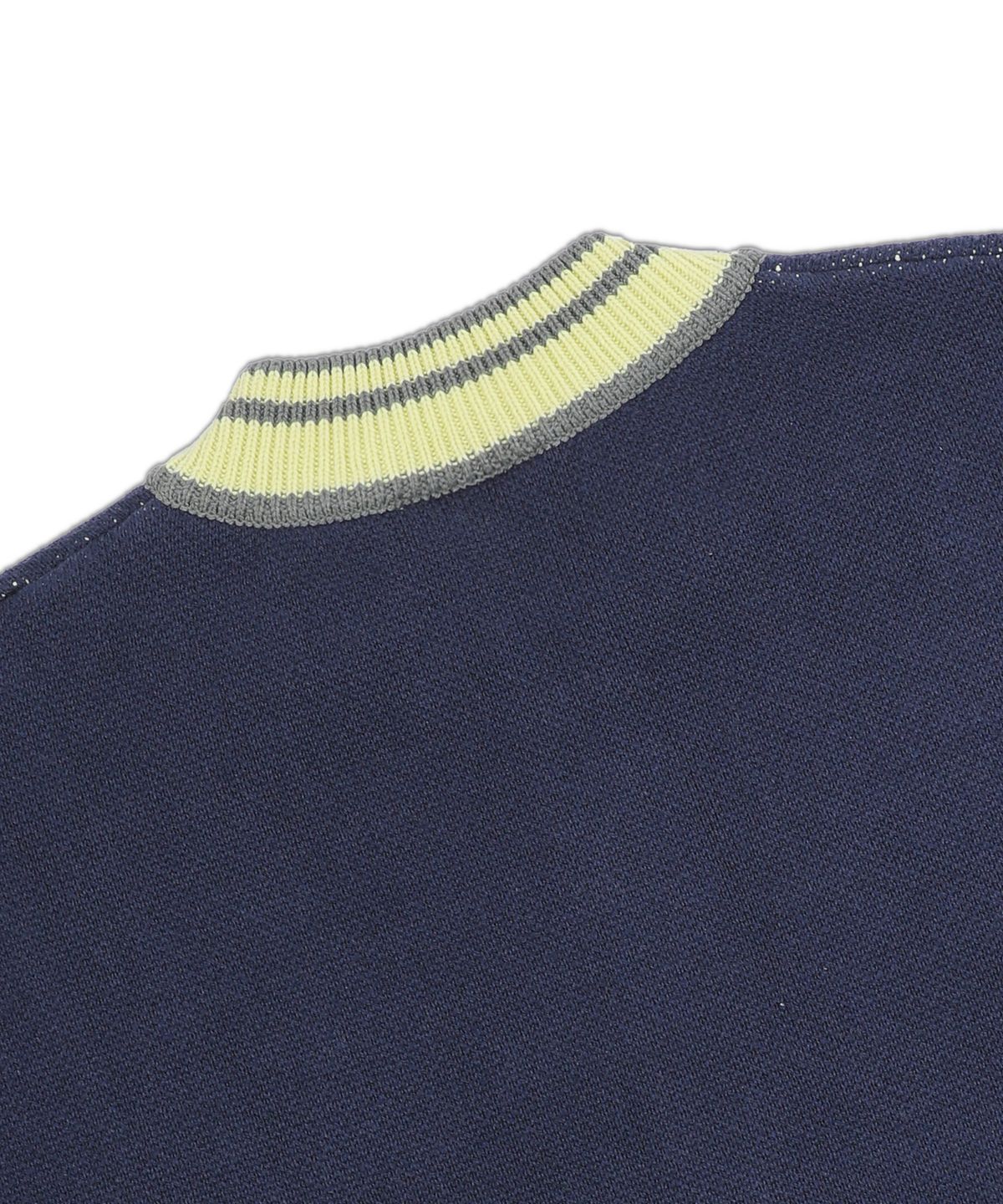 엑스톤즈(XTONZ) XTK161 스포어 스타디움 니트 집업 (NAVY)