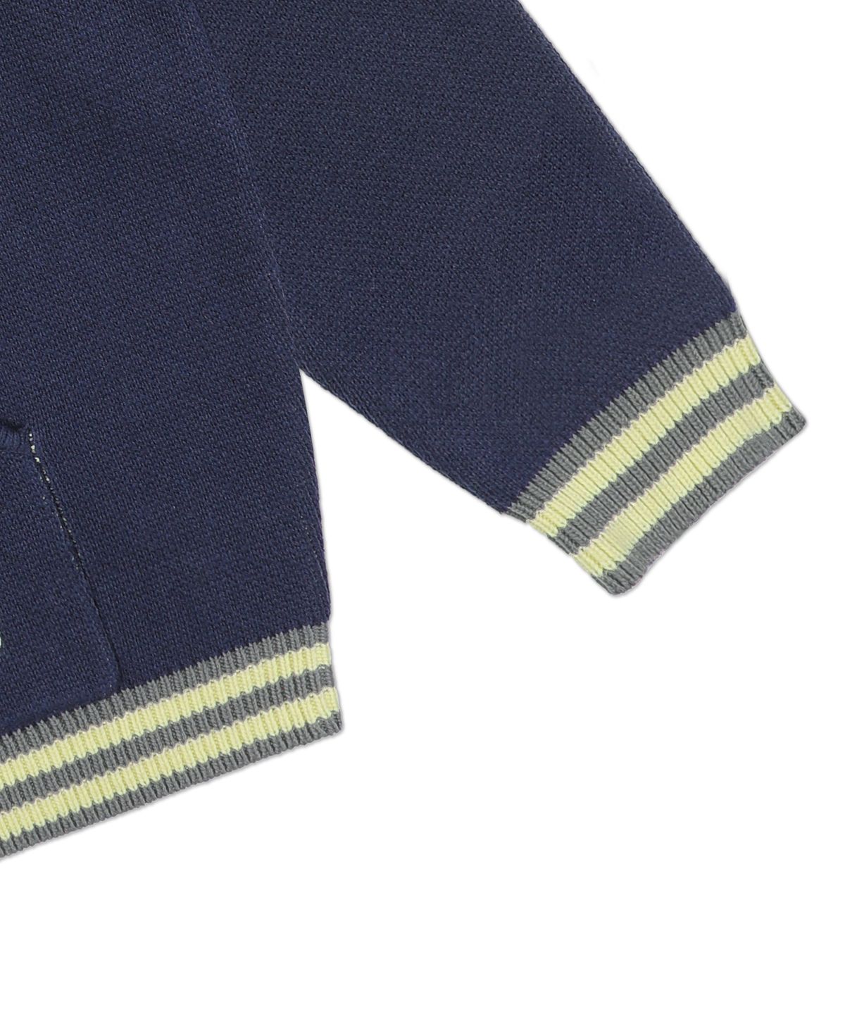 엑스톤즈(XTONZ) XTK161 스포어 스타디움 니트 집업 (NAVY)
