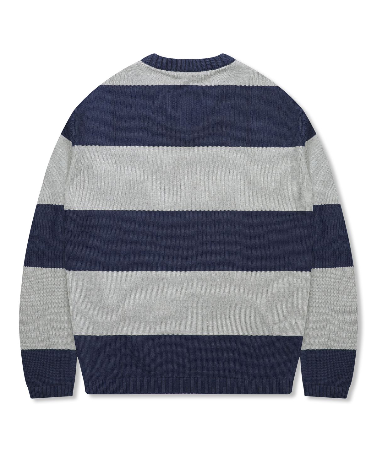 엑스톤즈(XTONZ) XTK170 스트라이프 브이넥 풀오버 니트 (NAVY)