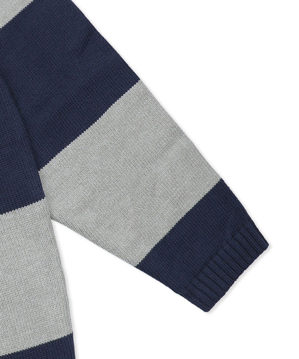 엑스톤즈(XTONZ) XTK170 스트라이프 브이넥 풀오버 니트 (NAVY)