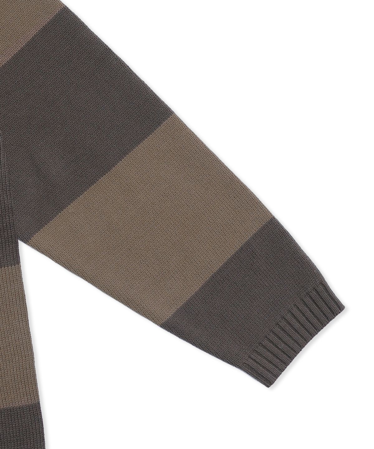 엑스톤즈(XTONZ) XTK170 스트라이프 브이넥 풀오버 니트 (BROWN)