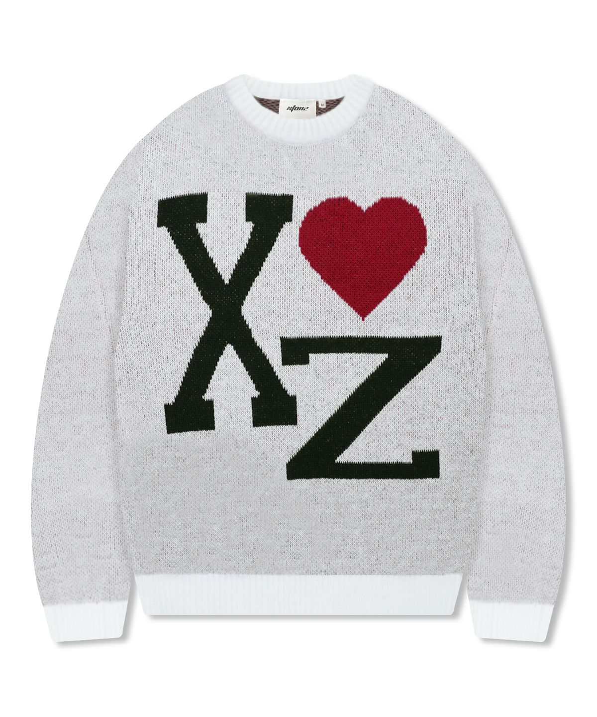 엑스톤즈(XTONZ) XTK167 러브 헤어리 풀오버 니트 (WHITE)