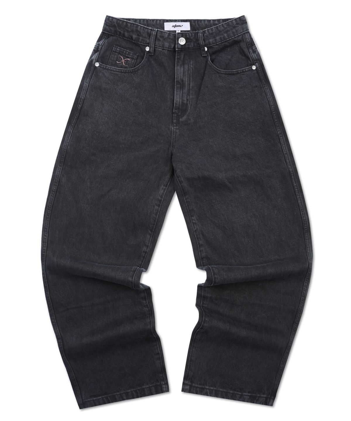 엑스톤즈(XTONZ) XP307 헤리티지 이지 와이드 데님 팬츠 (BLACK)