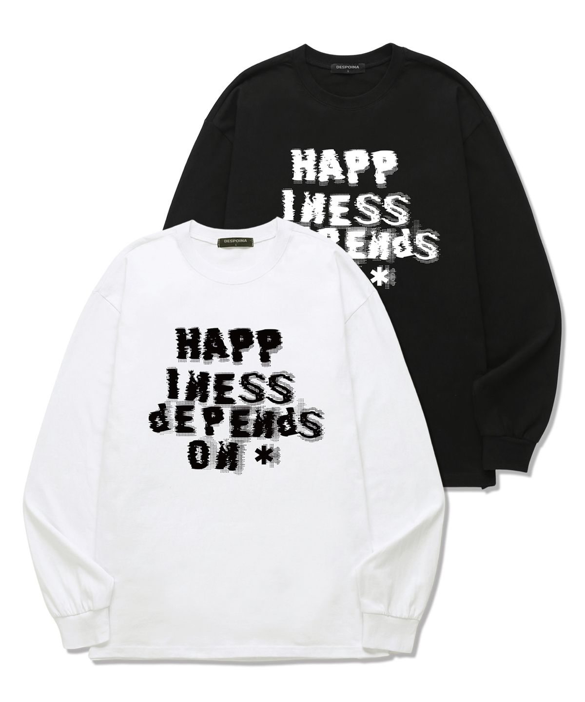 우즈(OUSE) HAPPINESS 롱슬리브 (DLS029) 블랙