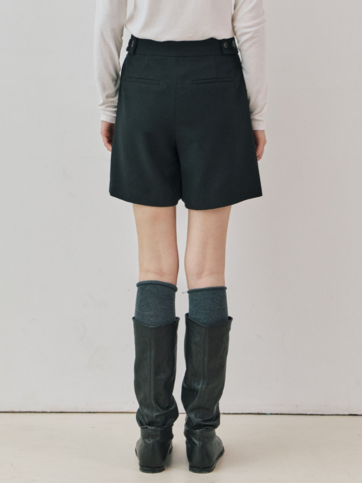 클루니(CLUNY) Wool skirt pants - gray