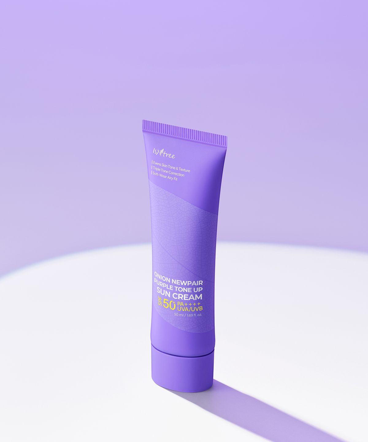 이즈앤트리(ISNTREE) 어니언 뉴페어 퍼플 톤업 선크림 50ml (증정: 참마 클렌징 밀크 3ml 3EA)