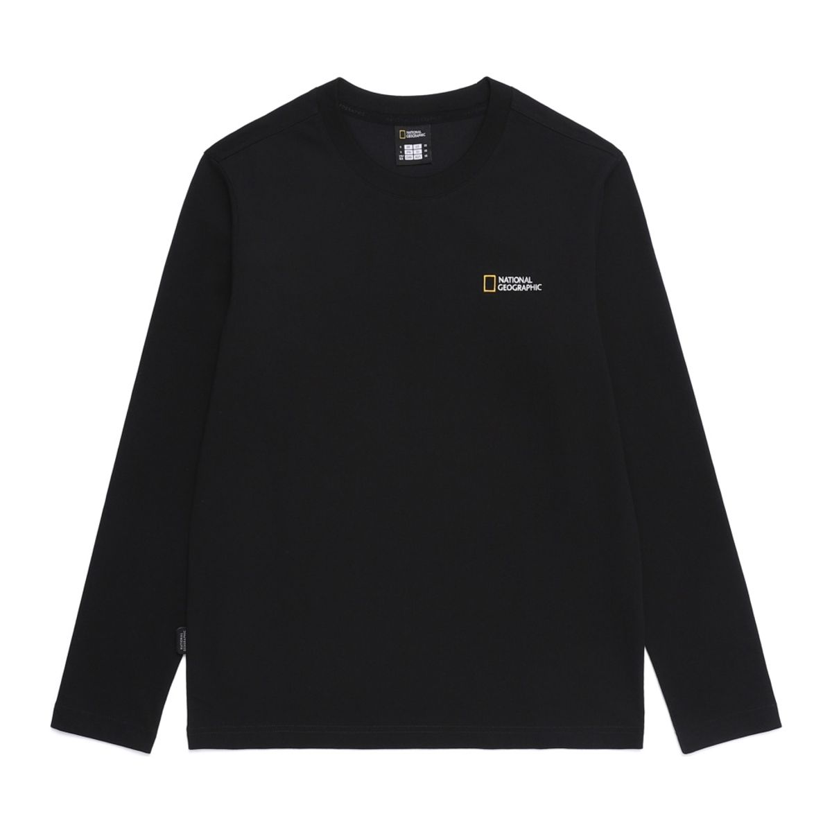 내셔널지오그래픽(NATIONALGEOGRAPHIC) N253UTS910 팔코 스몰로고 긴팔 티셔츠 BLACK