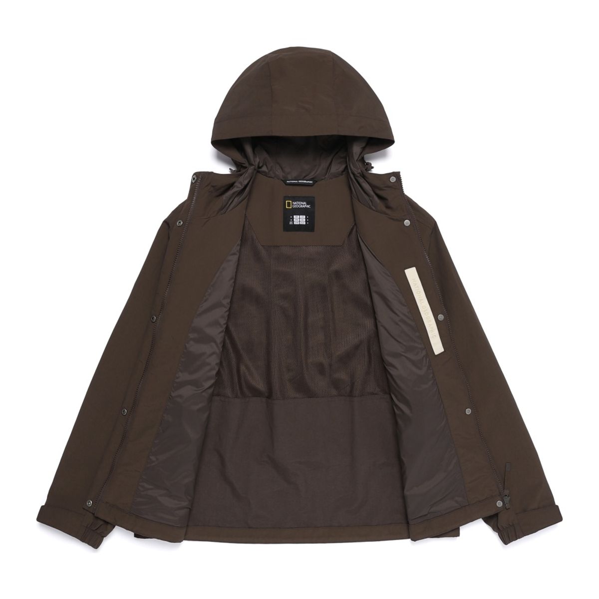 내셔널지오그래픽(NATIONALGEOGRAPHIC) N253WJP020 여성 디자인물 후드 점퍼 BROWN