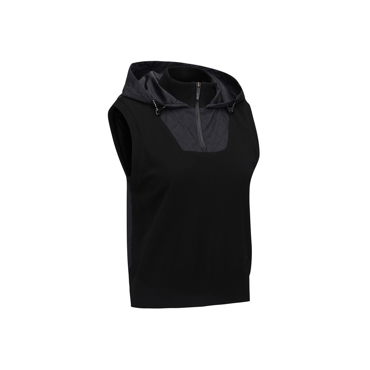 어뉴골프(ANEW GOLF) WOMEN FA HOODED KNIT VEST_BK