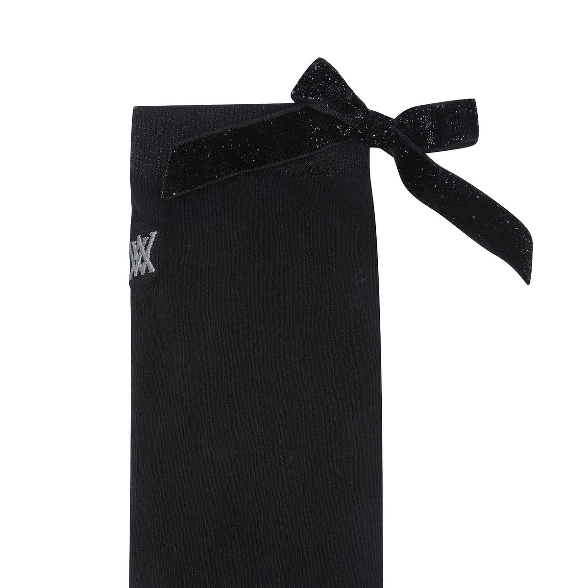 어뉴골프(ANEW GOLF) WOMEN RIBBON KNEE SOCKS_BK