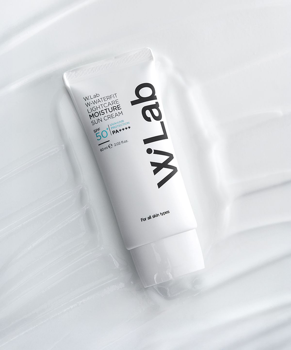 더블유랩(WLAB) 더블유 워터핏 라이트케어 모이스처 수분 선크림 SPF50+ PA++++ 60ml