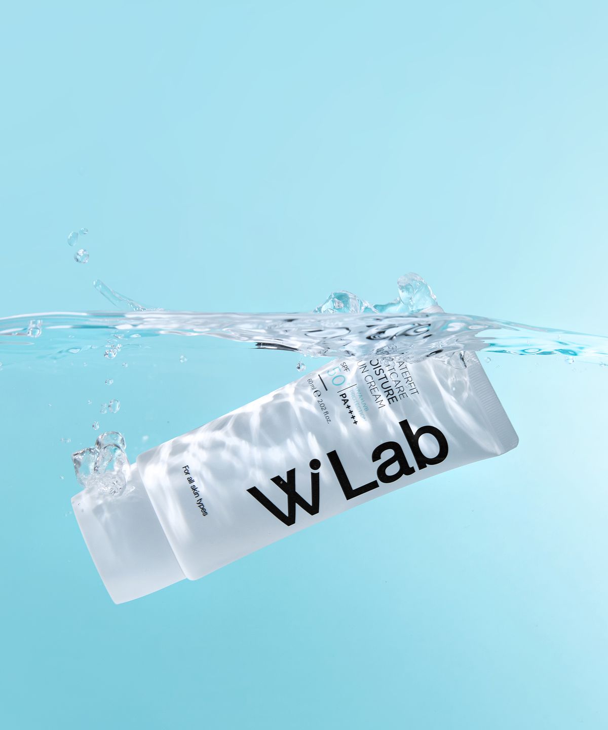 더블유랩(WLAB) 더블유 워터핏 라이트케어 모이스처 수분 선크림 SPF50+ PA++++ 60ml