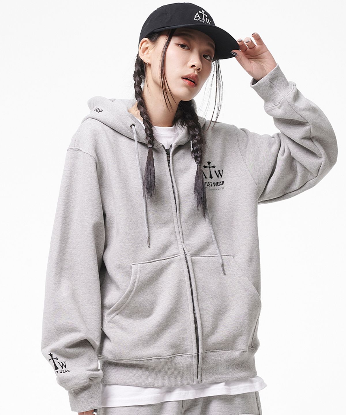 아티스트웨어(ARTISTWEAR) [ATW] 라이즈나인 후드집업