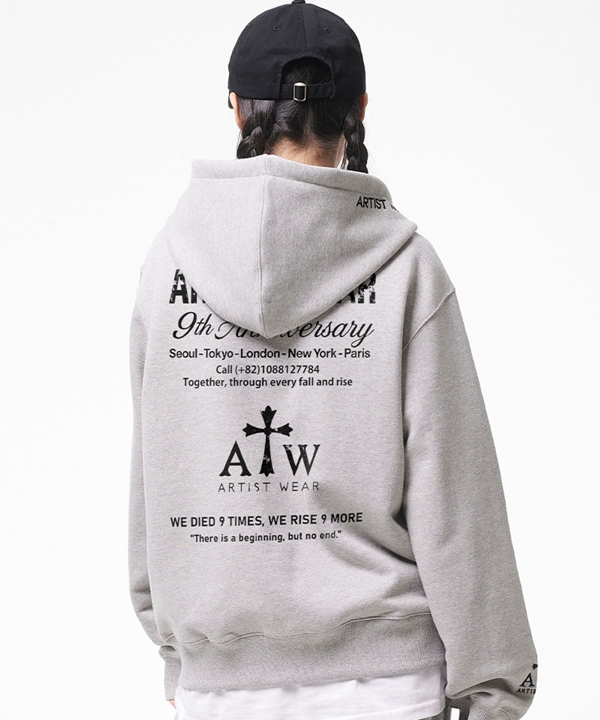 아티스트웨어(ARTISTWEAR) [ATW] 라이즈나인 후드집업