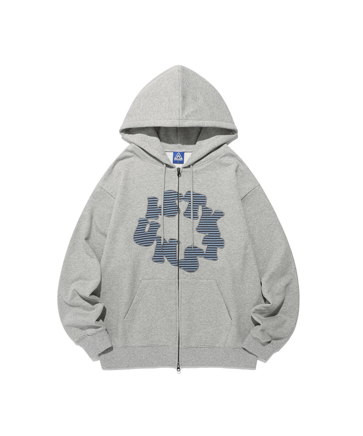 이스트쿤스트(ISTKUNST) CIRCLE LOGO HOOD ZIP UP_GREY(IK2FFMM481A)