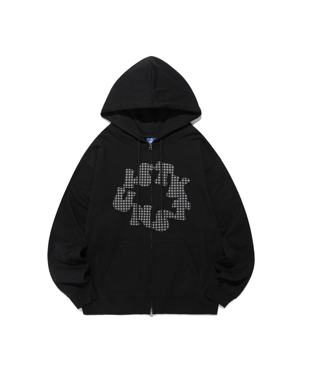 이스트쿤스트(ISTKUNST) CIRCLE LOGO HOOD ZIP UP_BLACK(IK2FFMM481A)