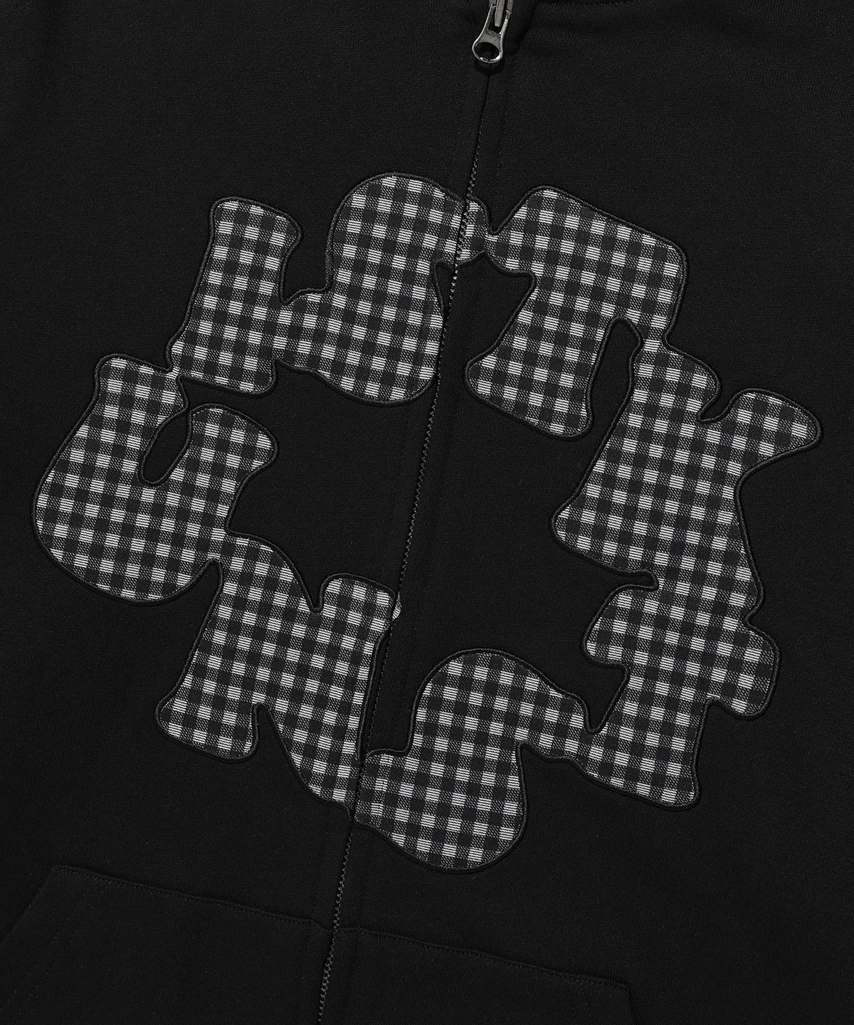 이스트쿤스트(ISTKUNST) CIRCLE LOGO HOOD ZIP UP_BLACK(IK2FFMM481A)