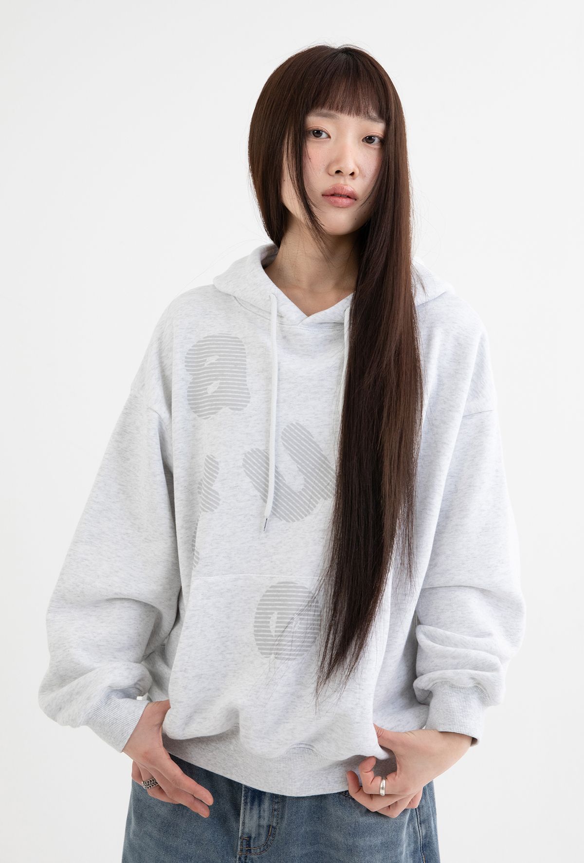 이스트쿤스트(ISTKUNST) ATTUNE HOODIE_LIGHT GREY(IK2FFMM404A)