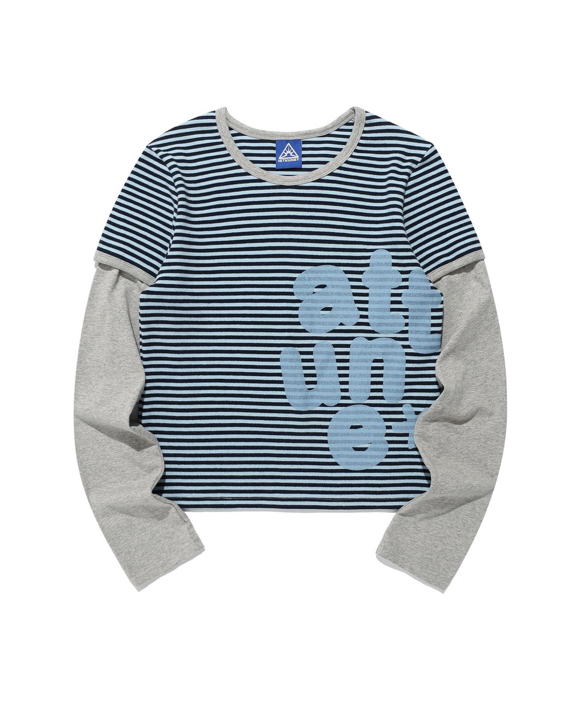 이스트쿤스트(ISTKUNST) ATTUNE ST LAYERD L/S TEE_BLUE(IK2FFFT552A)
