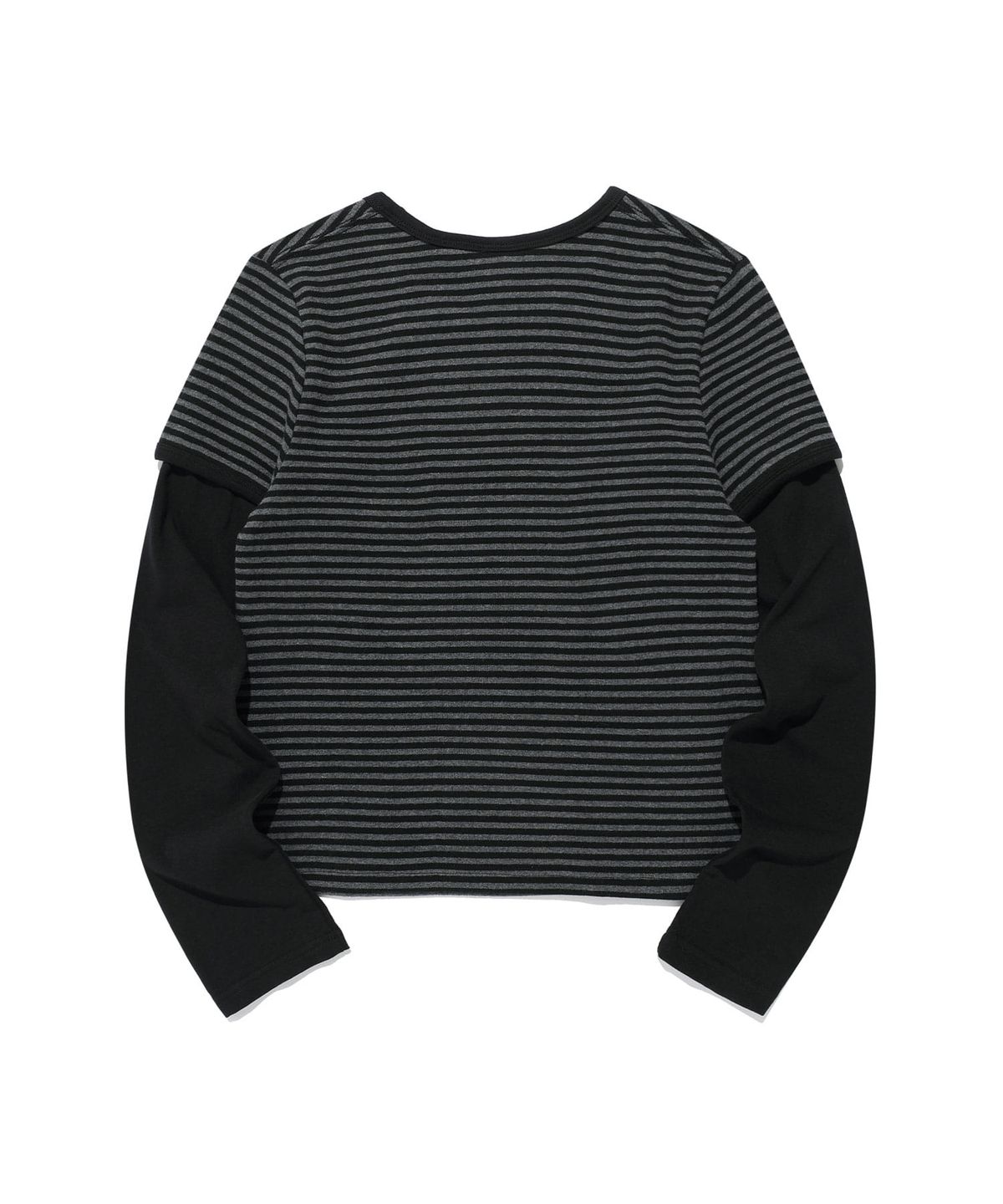 이스트쿤스트(ISTKUNST) ATTUNE ST LAYERD L/S TEE_BLACK(IK2FFFT552A)
