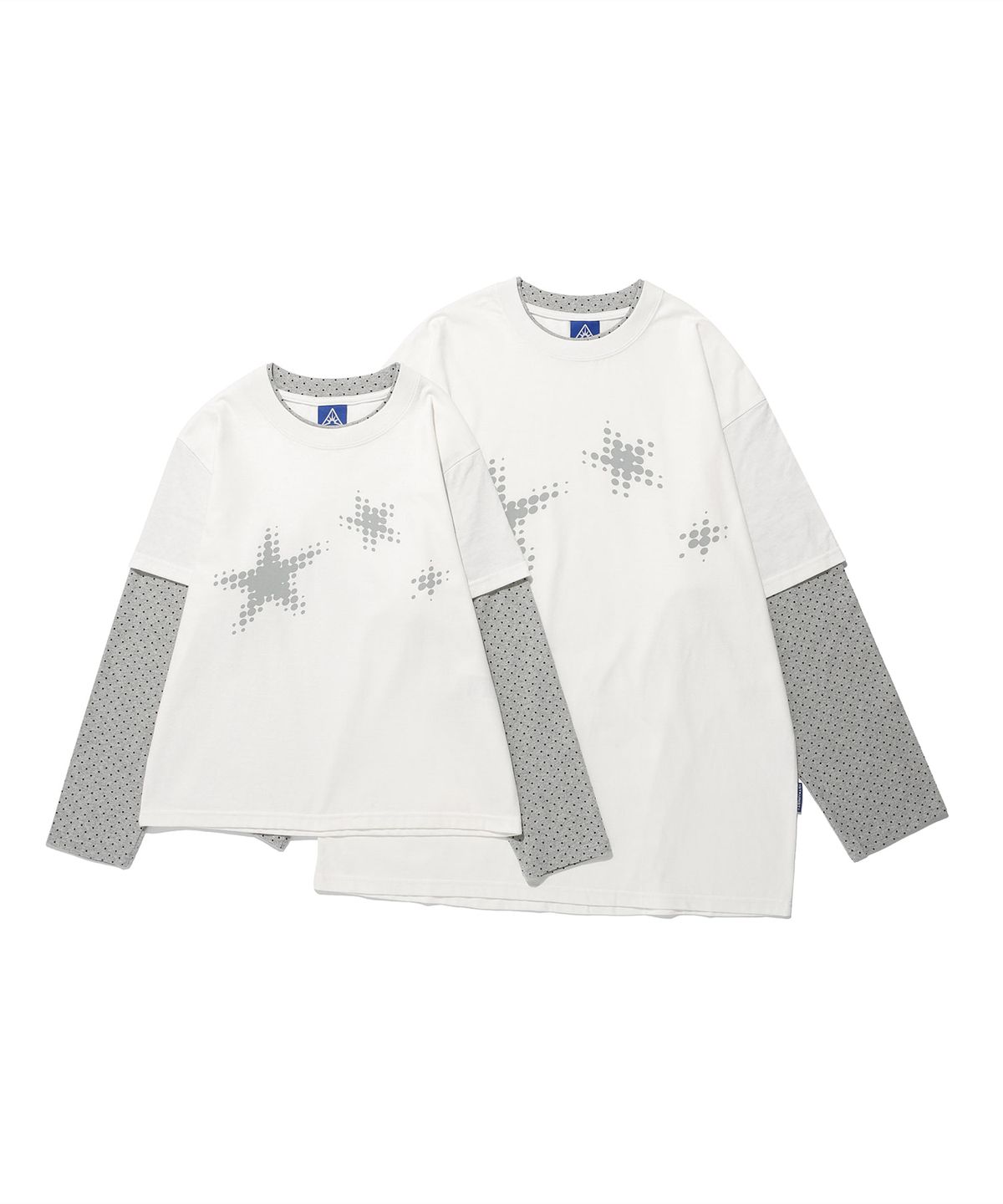이스트쿤스트(ISTKUNST) STAR DOT LAYERD L/S TEE_WHITE(IK2FFMT556A)