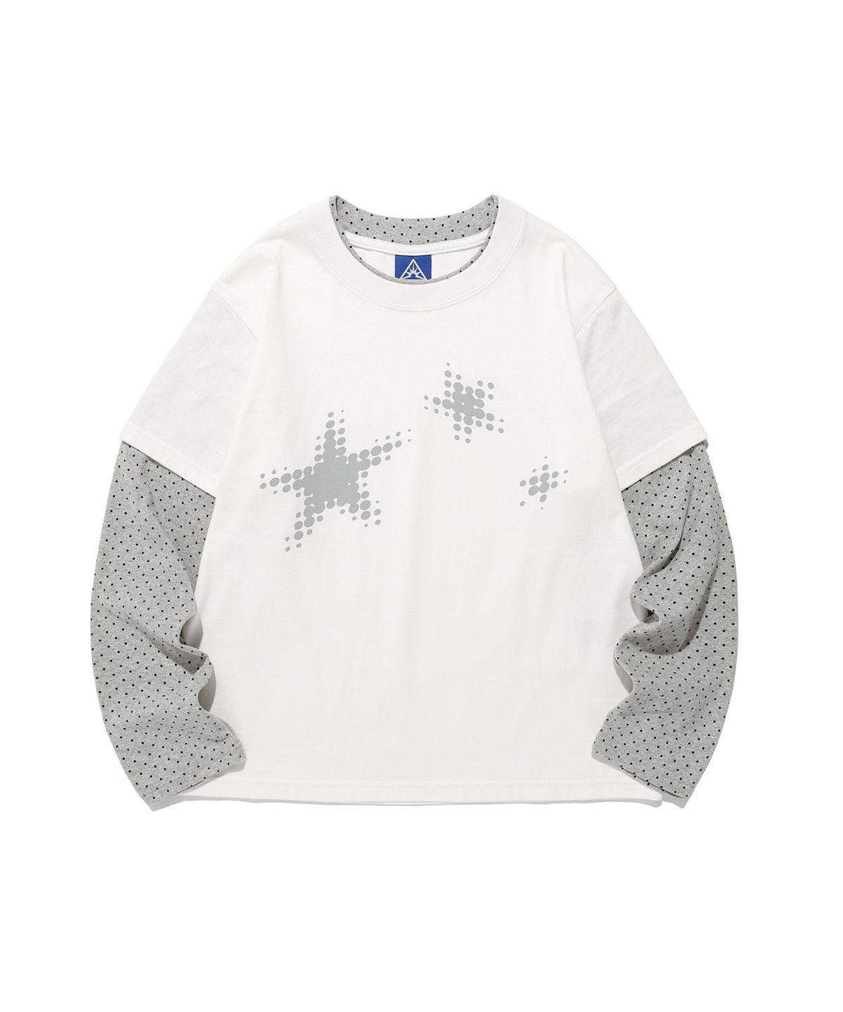 이스트쿤스트(ISTKUNST) STAR DOT LAYERD L/S TEE_WHITE(IK2FFMT556A)