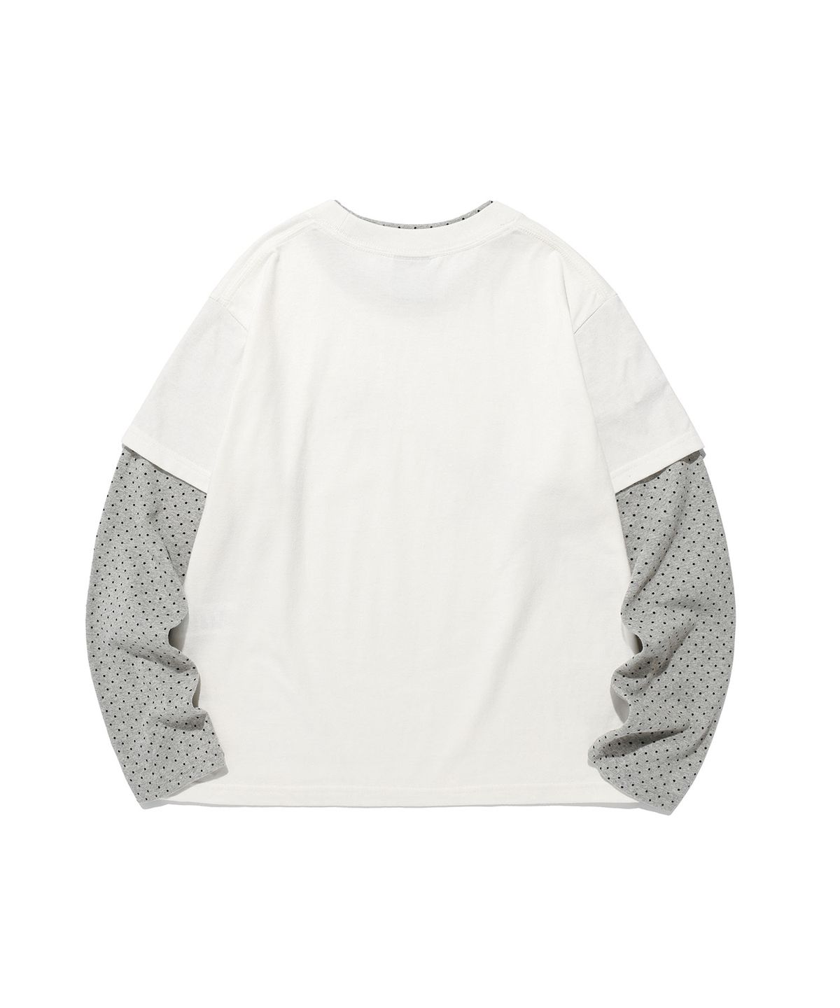 이스트쿤스트(ISTKUNST) STAR DOT LAYERD L/S TEE_WHITE(IK2FFMT556A)