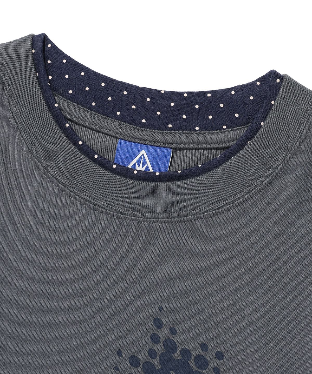 이스트쿤스트(ISTKUNST) STAR DOT LAYERD L/S TEE_CHARCOAL(IK2FFMT556A)