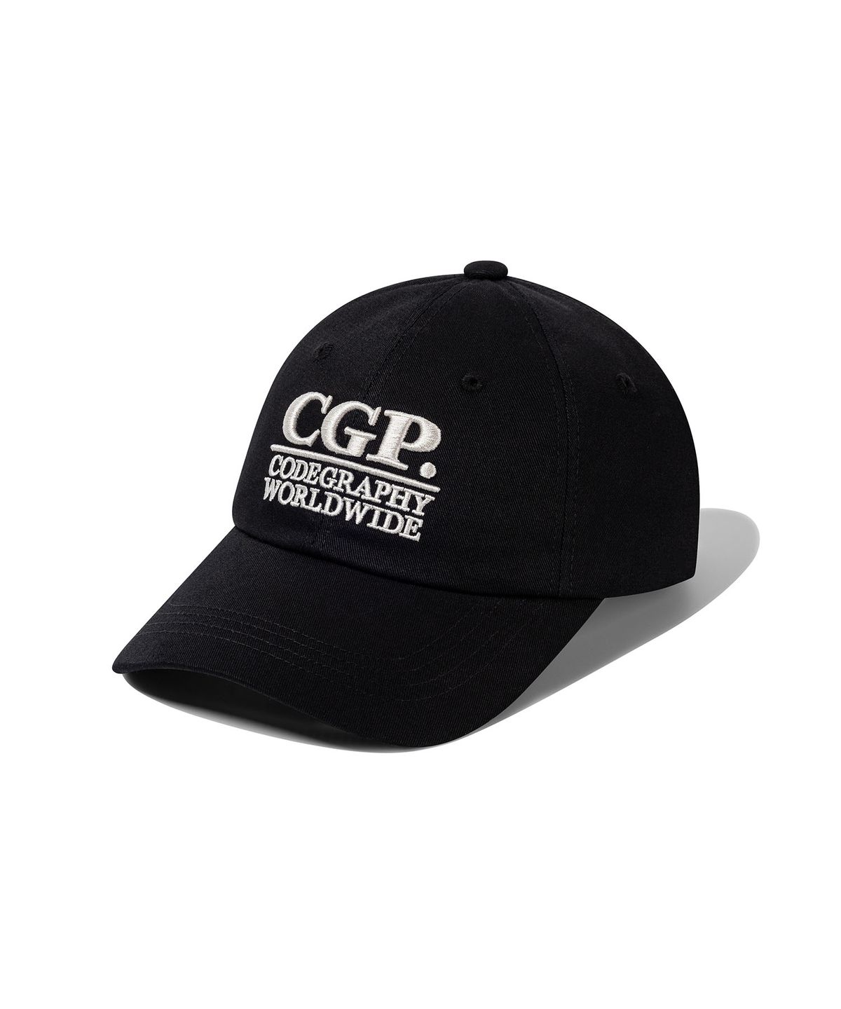 코드그라피(CGP) 스퀘어 로고 볼캡_블랙
