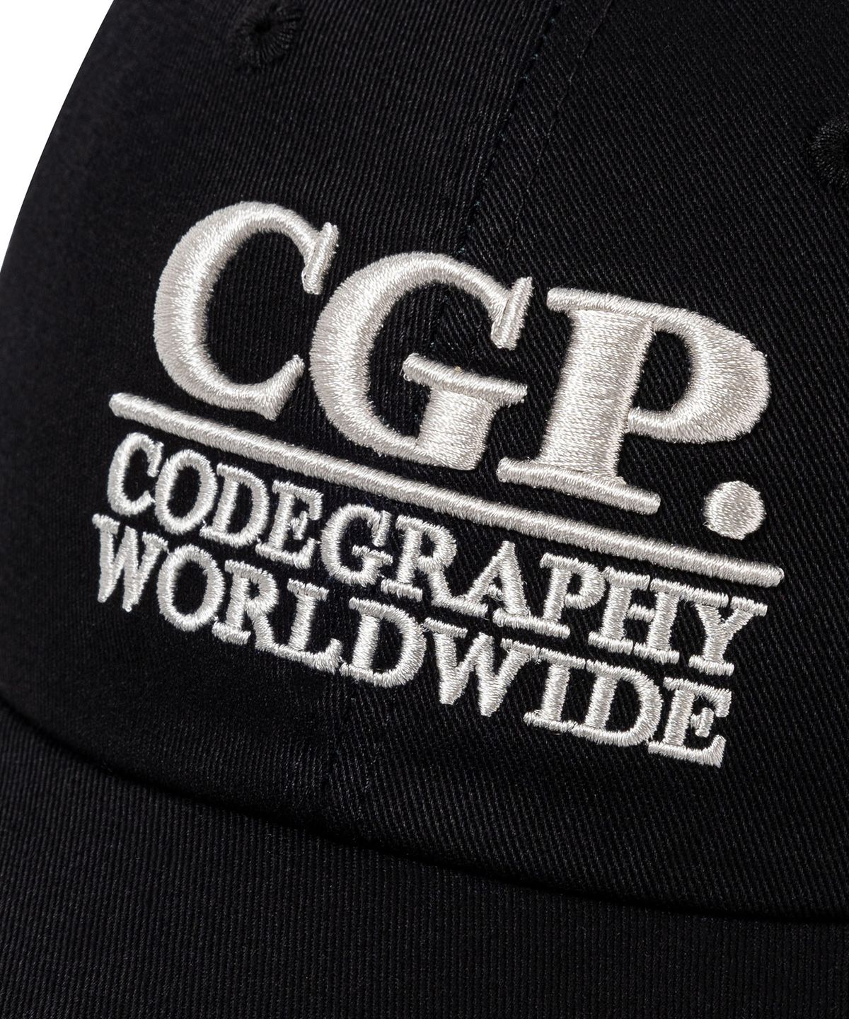 코드그라피(CGP) 스퀘어 로고 볼캡_블랙