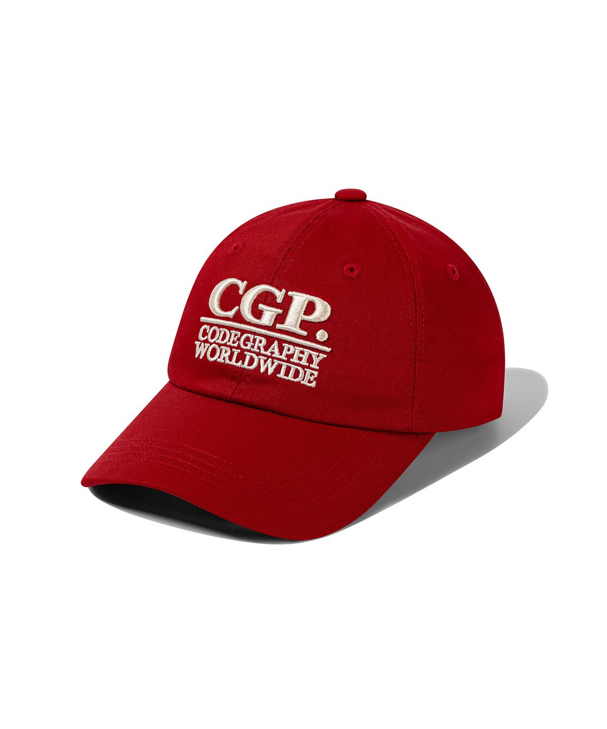 코드그라피(CGP) 스퀘어 로고 볼캡_레드