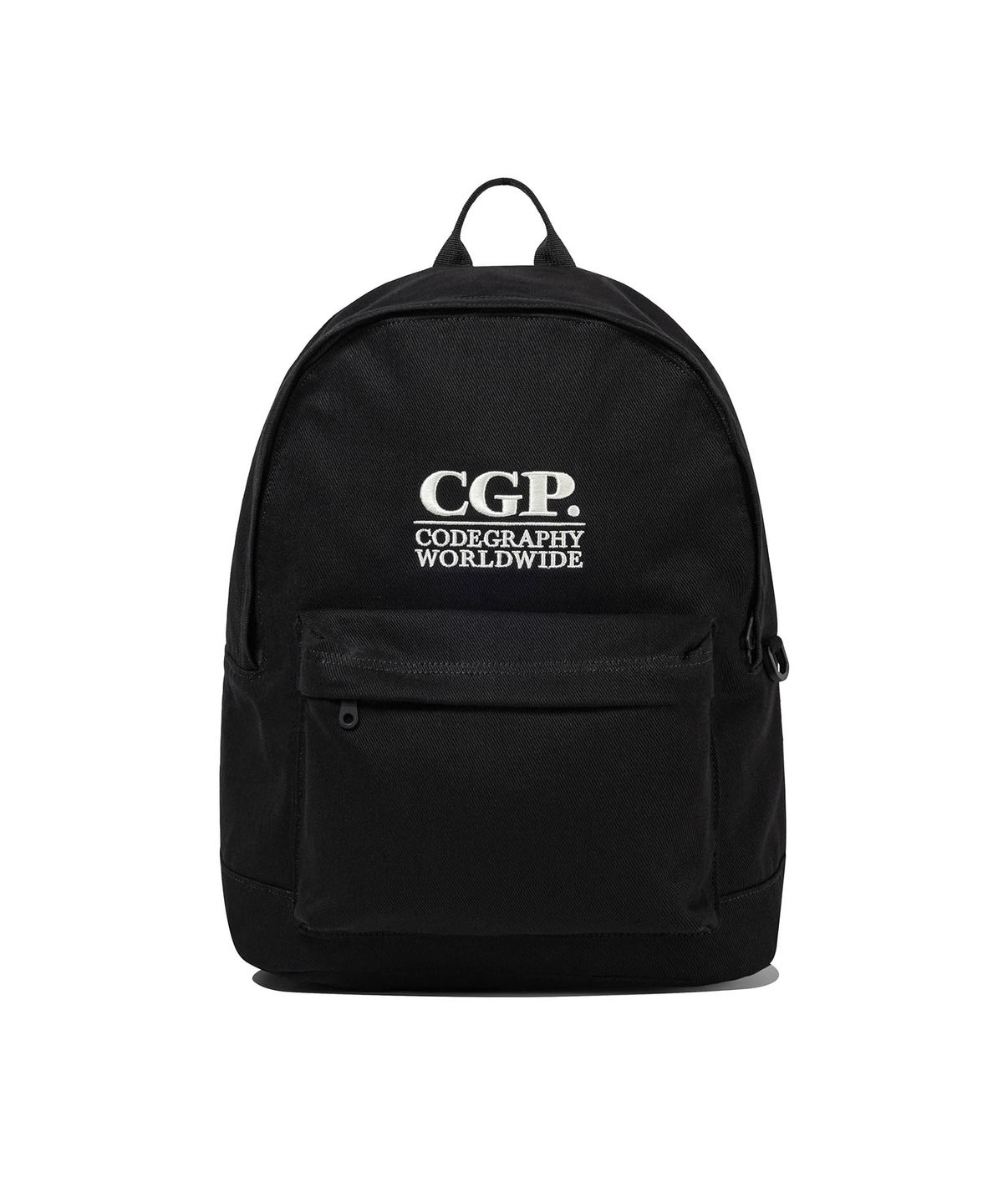 코드그라피(CGP) 스퀘어 로고 백팩_블랙