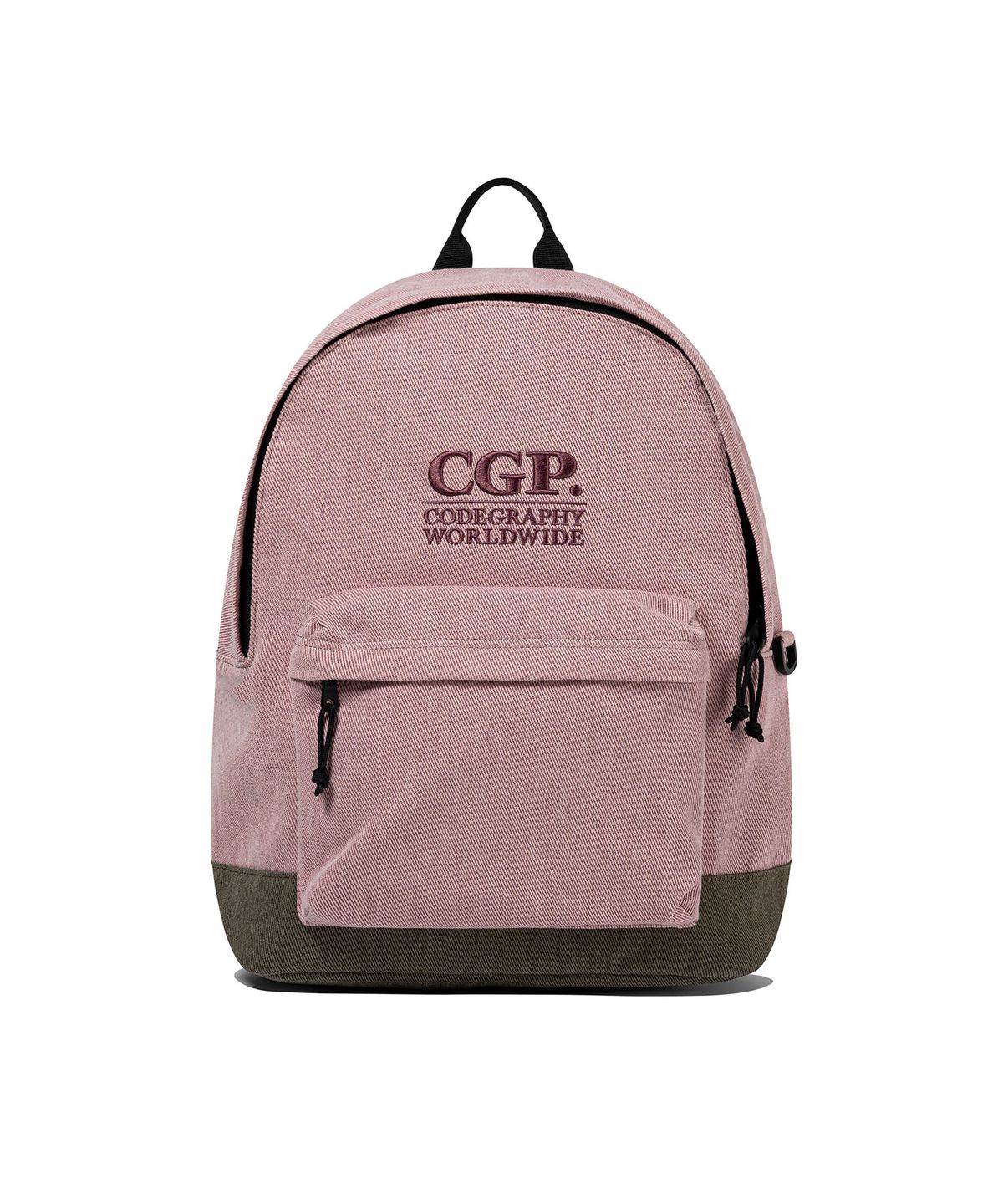 코드그라피(CGP) 스퀘어 로고 백팩_인디핑크