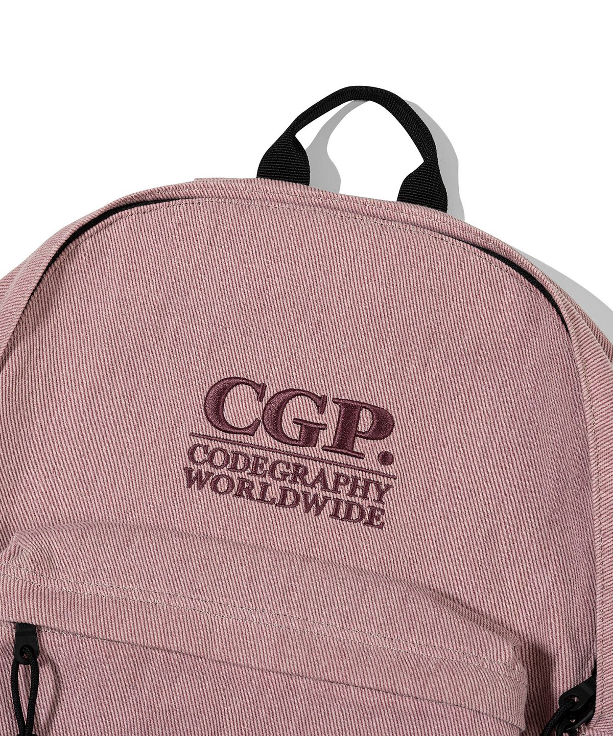 코드그라피(CGP) 스퀘어 로고 백팩_인디핑크