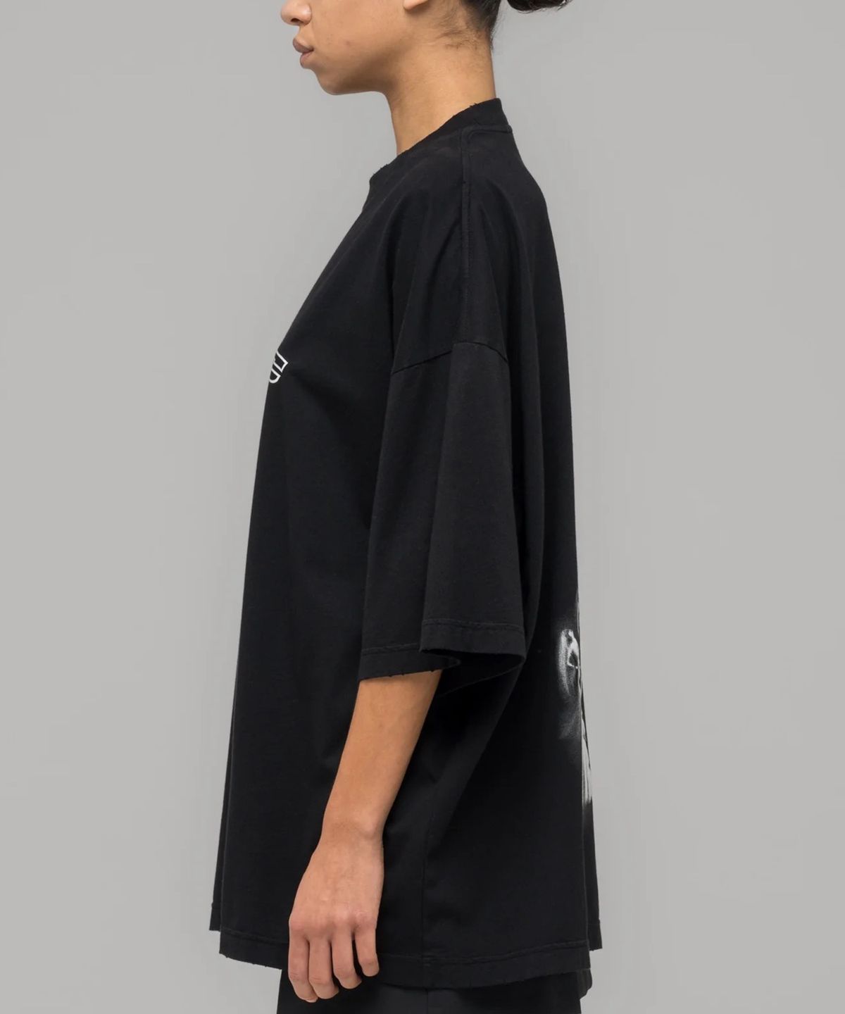 032씨(032C) (U) 헨젤 앤 그레텔 오버사이즈드 티셔츠 워시드 블랙 HANSEL AND GRETEL OVERSIZED T-SHIRT WASHED BLACK