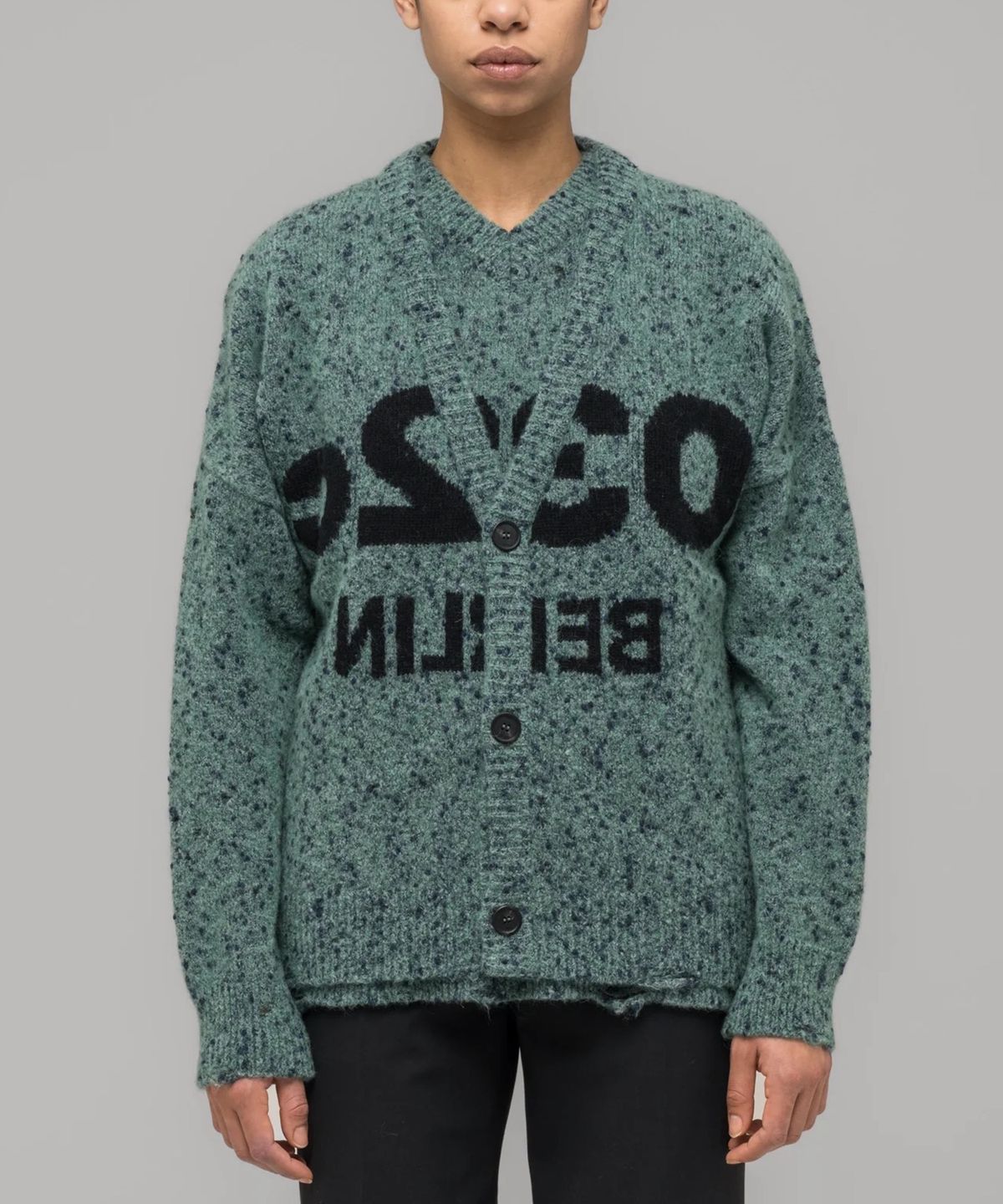032씨(032C) (U) 셀피 가디건 블루/그린 SELFIE CARDIGAN BLUE/PHOSPHOR GREEN