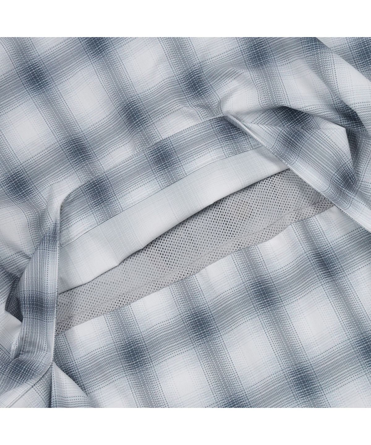 골든베어(GOLDEN BEAR) (W) Check Pattern Short Sleeve Anorak G5UAW25741GYX