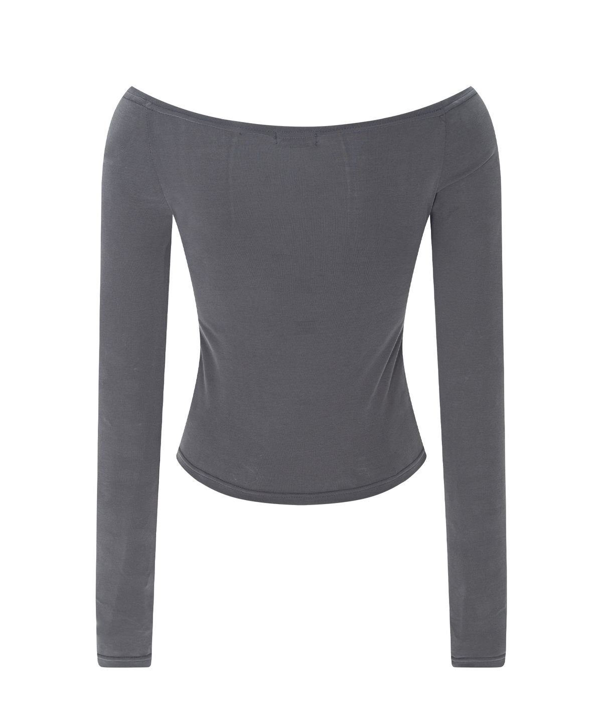 플리즈노팔로우(PLEASENOFOLLOW) Kira Ston Long Sleeve Top (Charcoal)